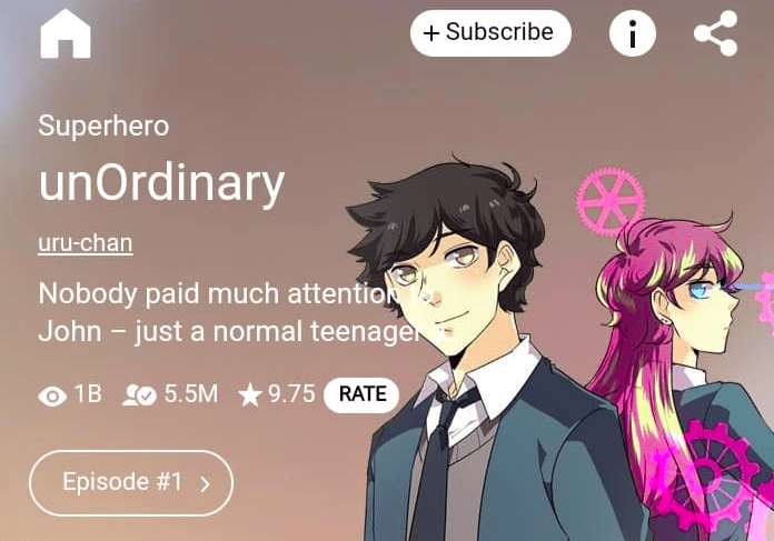 UnOrdinary webtoon