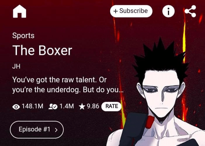 The Boxer webtoon