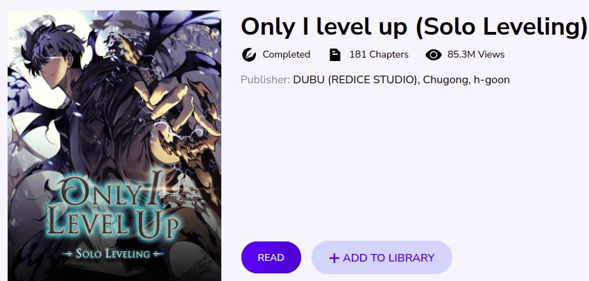 only I level up Solo Leveling