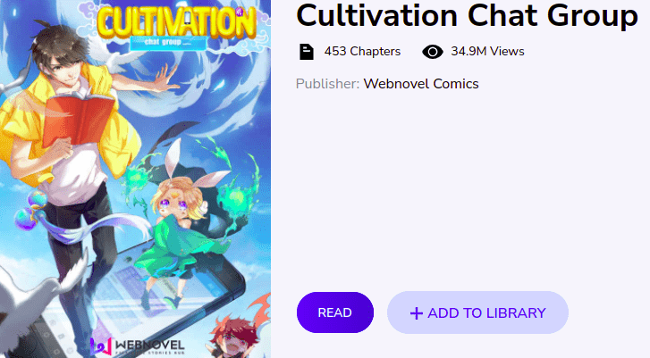 Cultivation Chat Group manhua novel