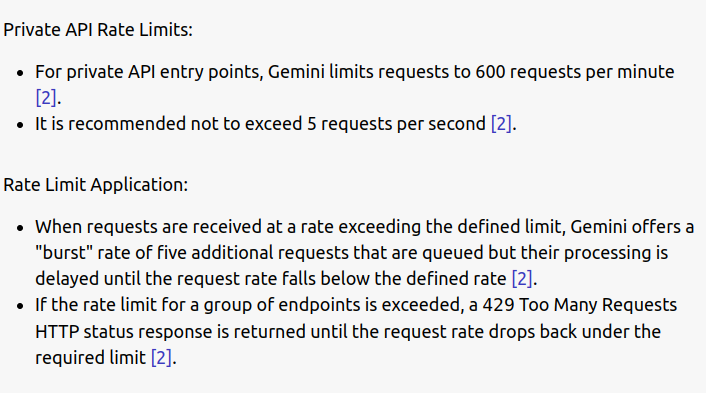 Gemini API limits